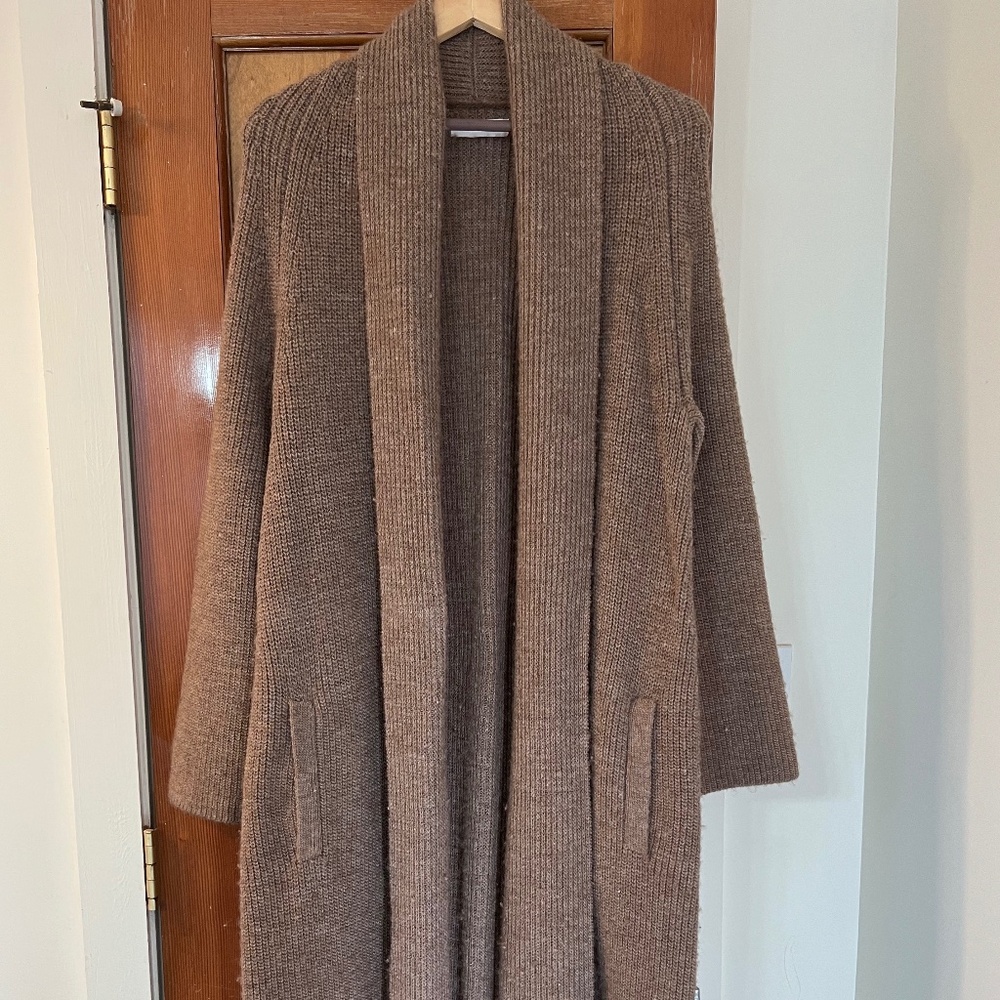 Vincent James Climate Beneficial Duster Cardigan - Brown - Picture 2 of 8